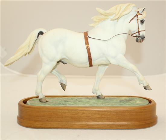 A Royal Worcester model of a Welsh Mountain Pony (Coed Coch Planed), modelled by Doris Lindner, c.1966, 26cm